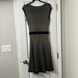 Black and gold dress